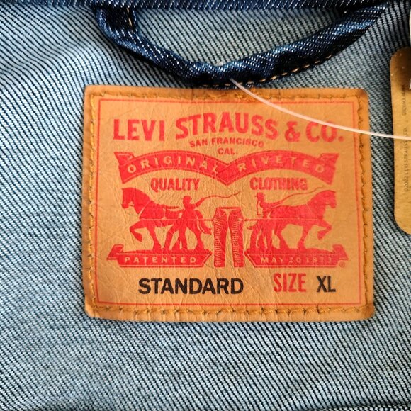 NWT Mens Levi`s Size XL Color Denim Cotton Jacket - Picture 8 of 12